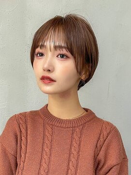 ギークス(GEEKS) 【GEEKS渋谷】耳かけショートボブ/冬カラー/シースルー/マッシュ