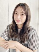 大人可愛いAラインミックスカール