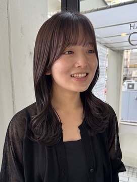 ハピネス 河原町店(Happiness) レイヤーカット　顔まわり　京都美容室　進詩織