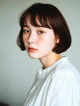 シェル 立川(shell) くびレイヤーエモージュグレージュカラーくびれショート【立川】