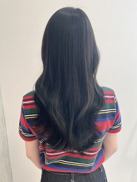 ヨーク(YOKE) 【 YOKE 】ブルーブラック暗髪レイヤー艶髪