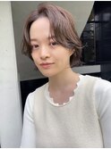 ボブ×ツヤブラウン