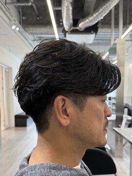 ビカムメンズヘアー 栄店(become men's hair) フェザーパーマニュアンスパーマ名古屋曲がる縮毛矯正