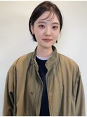 ショートボブカット／切りっぱなしボブ／うぶ毛バング／ボブ