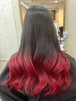 アジールヘア 北千住駅西口店(agir hair) 暖色 グラデーションカラー 北千住