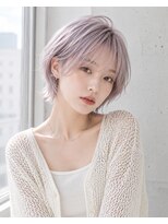 エリス ナンバ(Eliss Namba)&nbsp;ラベンダーシルバー×ショートボブ