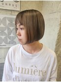 【新宿】ミニボブアンブレラカラー白髪ぼかしハイライト似合わせ
