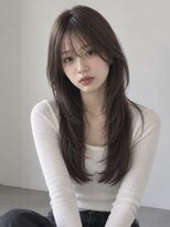 フィルムス 銀座(FILMS)&nbsp;オリーブベージュ/レイヤーカット/顔周りレイヤー/シースルー