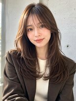 ノア 三宮店(NOA)&nbsp;【NOA】韓国風小顔ロングレイヤー×艶髪ブラウン