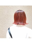 ♪Coni♪赤のグラデーションバレイヤージュ