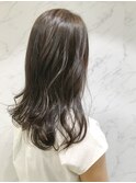 ダークブラウンカラー×ミディアムレイヤー【表参道青山原宿】