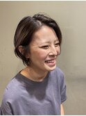 前下りショートボブ