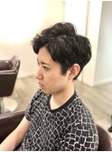 好印象アップバングクセ毛風ショートパーマ/亀戸