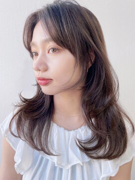 アルバム 池袋(ALBUM) 小顔似合わせレイヤー_グレージュカラーボブウルフ_59277