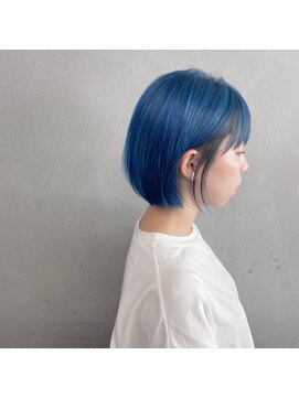 タグ(#tag) #ショートボブ×ブルーカラー