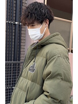 ハグ 横浜(HUG) 波巻きパーマ＊メンズカット