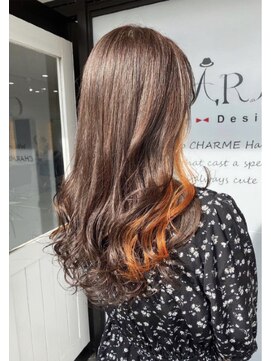 シャルム ヘアー デザイン(CHARME Hair Design) 【Wデザイン】　サニーオレンジ