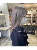 ラベンダーミルク/ダブルカラー/レイヤーカット