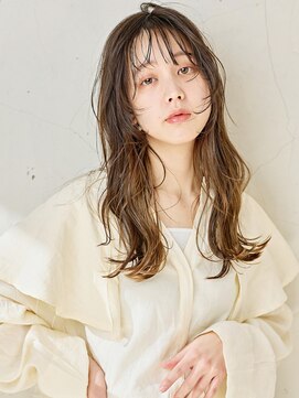 ネオリーブカフ 鶴ヶ峰店(Neolive caff) 顔まわりレイヤーと、シースルーバング　ロングのウェーブ