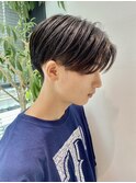 韓国刈り上げセンターパートストレートメンズセット