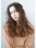 シェル 立川(shell)&nbsp;くびレイヤーエモージュ前髪ピンクベージュワンカール【立川】