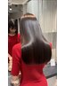 SHEER.式 髪質改善ストレート+カラー+トリートメント　￥33000→￥32000