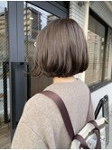 まるみナチュラルボブ/ベージュブラウン