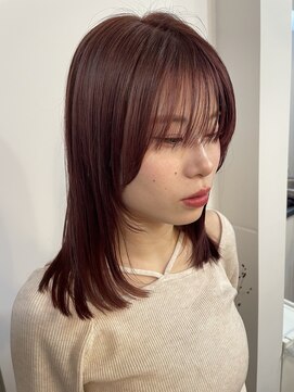 ヒリン(hirin) ◎チェリーブラウン×ミディ◎