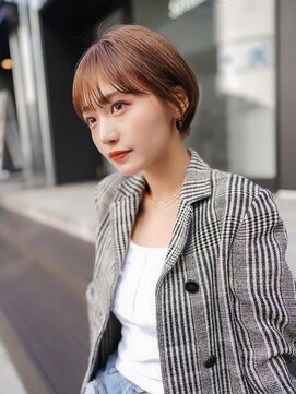 ギークス(GEEKS) 【GEEKS渋谷】耳かけショート/20代30代/大人ショートボブ/くびれ