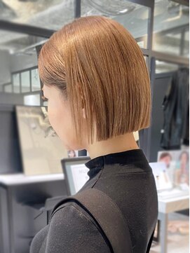 アルバム 銀座(ALBUM GINZA) グレージュカラー美髪くびレイヤーカーキベージュ_ba492161
