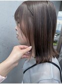 イヤリングカラー×ベージュ×外国人風カラー10代20代30代