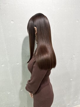 キュア 表参道(CURE) 黒髪/グレージュカラー/ココアベージュ/ヘルシーロング[表参道]