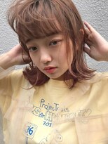 ヴァージ(Verge)&nbsp;レイヤーカット/ウェーブパーマ/前髪/こなれミディ[代官山駅]