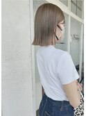 秋カラー切りっぱなし外ハネ
