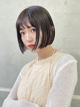 メゾンアクア 表参道(Maison ACQUA) ◎切りっぱなしボブ縮毛矯正ミニボブストレートパーマ