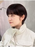 前髪オリーブカラー秋色イメチェン_ba496741