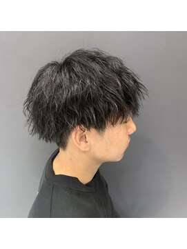 クレオ 片江店(CREO) メンズカット黒髪刈り上げ