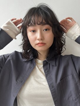 ガーデン 銀座(GARDEN) デジタルパーマ　ブルーブラック　イメチェン　ナチュラルモード