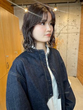 カフネ ジュントス ヨロ(Cafune' juntos YOLO) ボブ×こなれ感と柔らかい質感パーマ　20代、30代◎