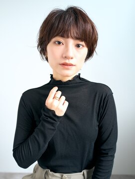 ロンドアンメゾン 原宿(Lond un Maison.) ショート/小顔/ニュアンスパーマ/黒髪/ネビージュ[原宿]