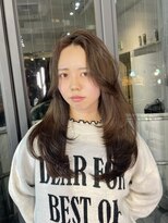 ブレンド 渋谷(BLend)&nbsp;マチルダボブ前髪ハイライトグレージュ