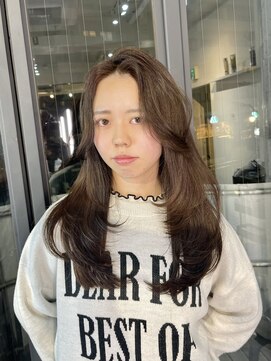 ブレンド 渋谷(BLend) マチルダボブ前髪ハイライトグレージュ