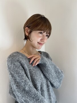 ラボヌールヘアーノーブル 新越谷店(La Bonheur hair noble) 切りっぱなしボブエアリーロング美髪ピンクブラウン