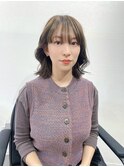 くびれレイヤー/オリーブブラウンカラー/髪質改善カラー