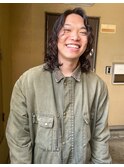 メンズロングパーマ