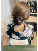 浴衣 和風シニヨン【福島/ヘアセット】