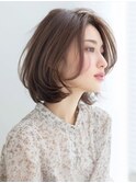 アプリコットオレンジハイライトカラーサーフカール夏くびれヘア