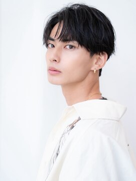 イルハバナ 渋谷(ill HAVANA) 束間/短髪/黒髪/ツーブロック/刈り上げ/モテ/センターパート