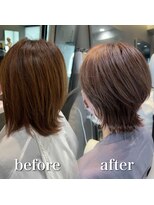 ミラバイケンジ 藤沢(Mira by KENJE)&nbsp;白髪ぼかし細めハイライト30代40代50代セミディ