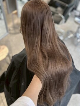 ペレ 梅田(PELE) くびれヘア／アプリコットオレンジ/夏のヘアアレンジ/梅田